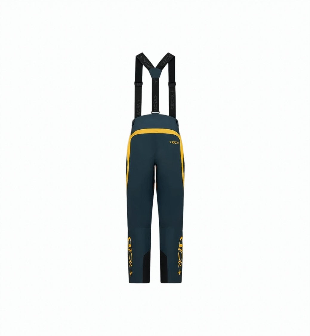 Christian Dior Two-Tone Woven Suspender Ski Pants