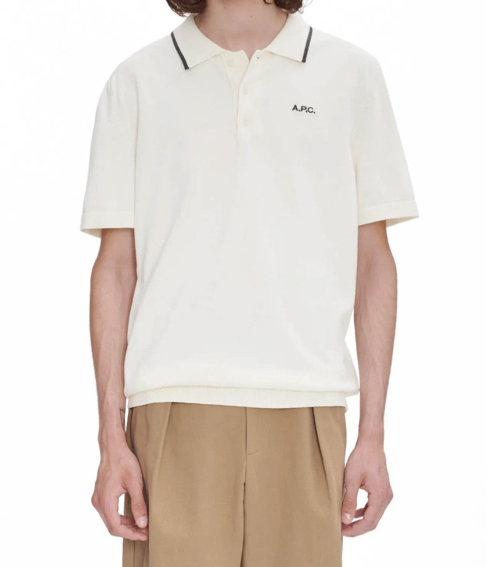 A.P.C. Polo Shirt With Contrast Piping