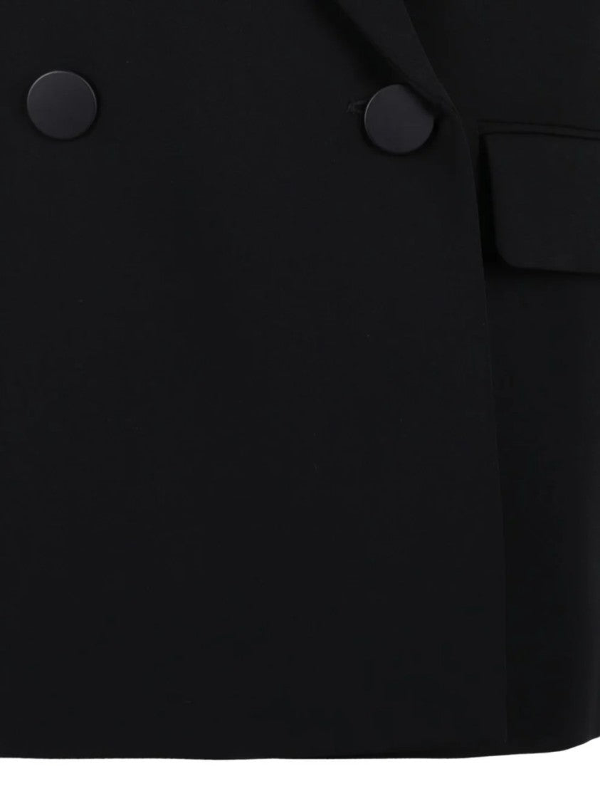 Max Mara Double-Breasted Tailored Vest With Sharp Lapel