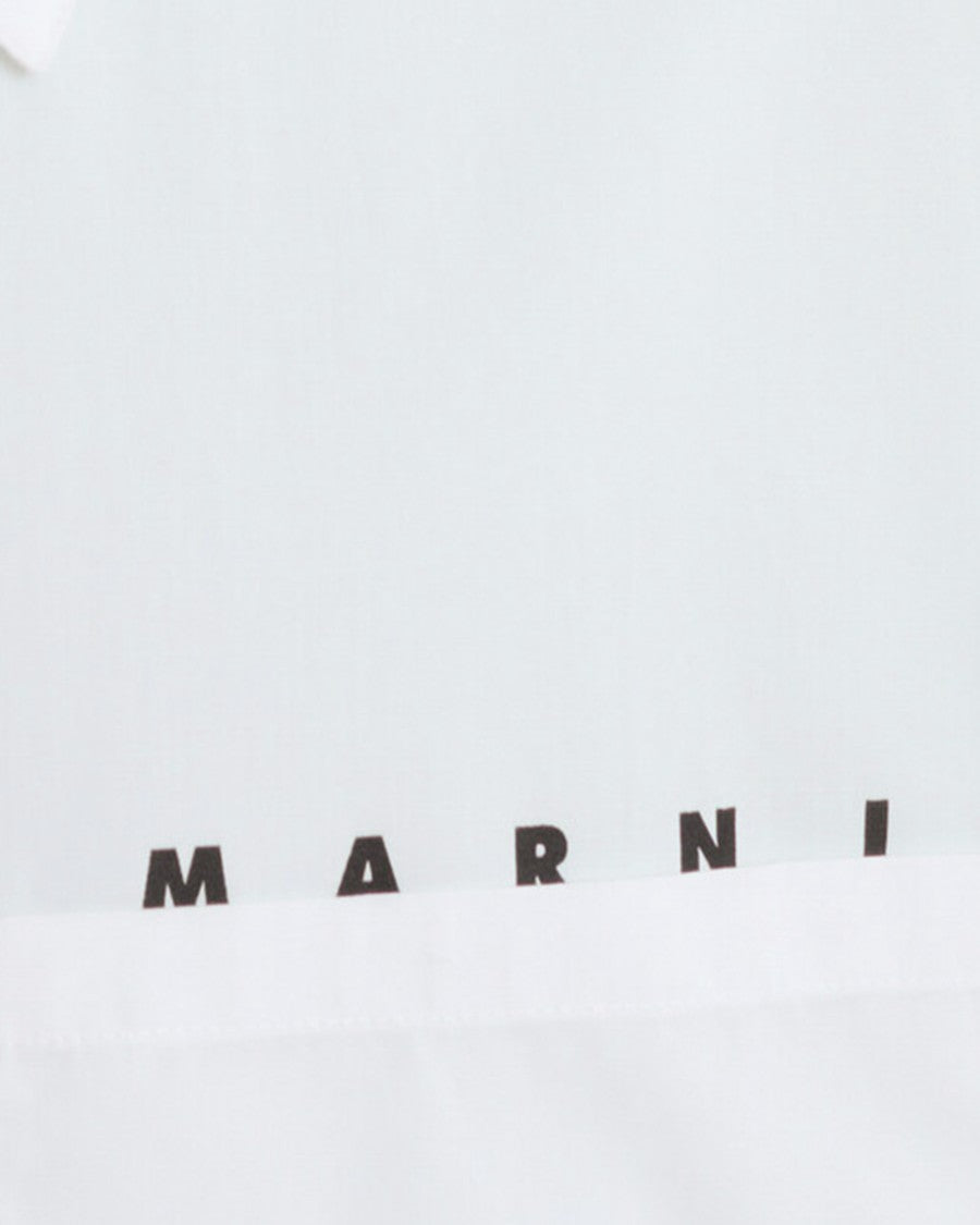 Marni White Zip-Up Shirt