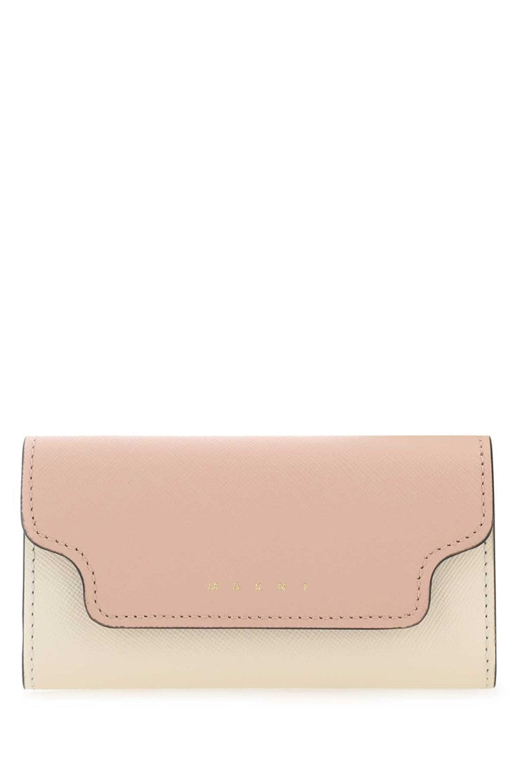 Marni Two-Tone Leather Key Chain Case