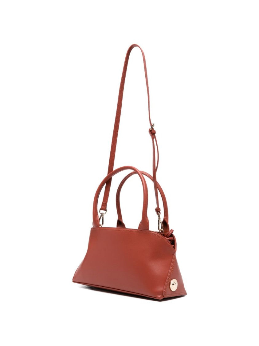 Twin-Set Brown Detachable Strap Gathered Handbag