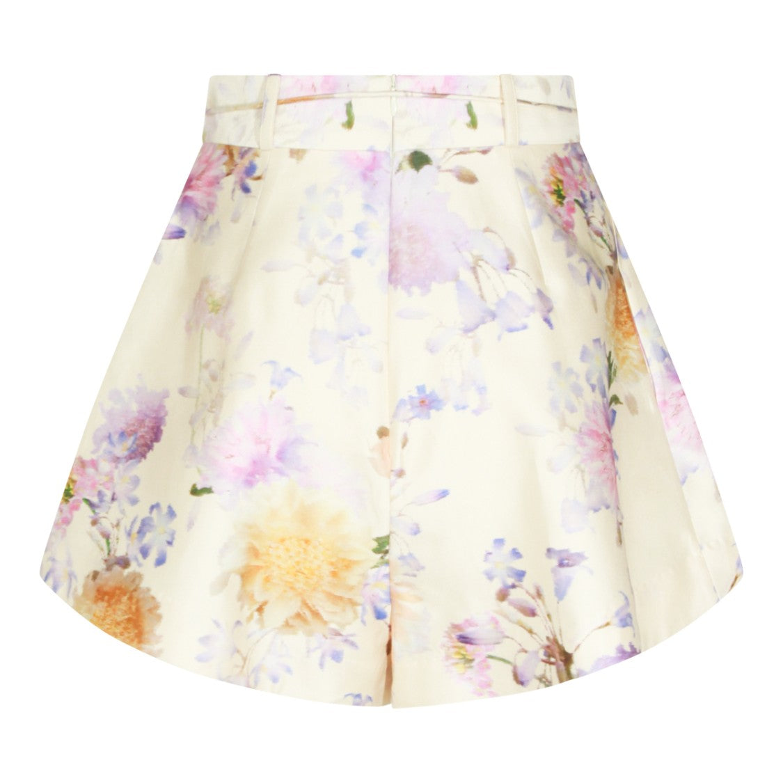 Zimmermann Multicolor Silk Floral Print Shorts