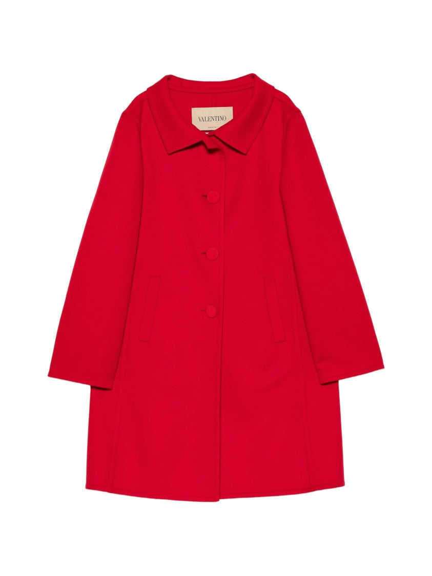 Valentino Red A-Line Coat
