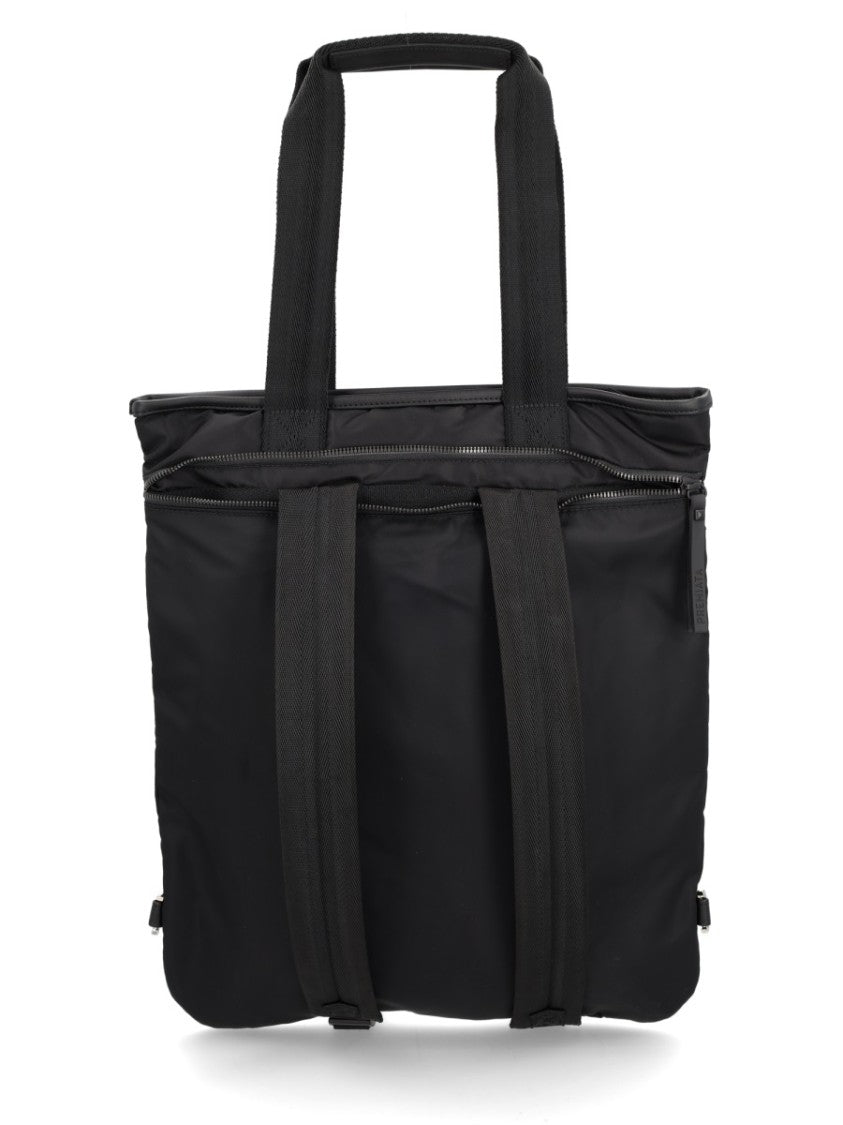 Premiata Black Backpack With Dual Top Handles
