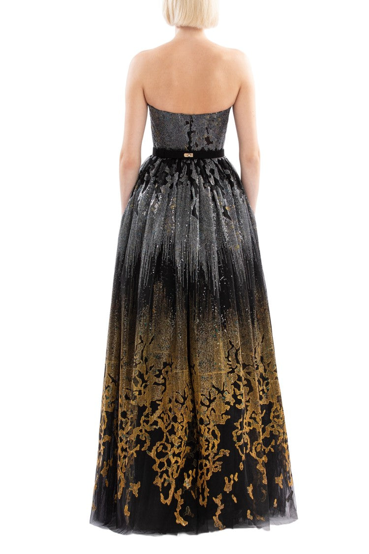 Saiid Kobeisy Long Embellished Gown
