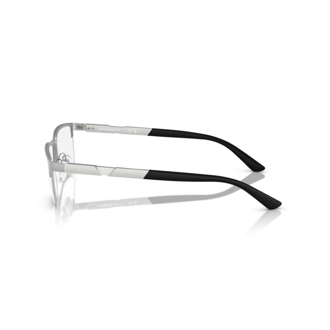 Emporio Armani 0Ea1164 Rectangular Metal Eyeglass Frames With Adjustable Nose Pads