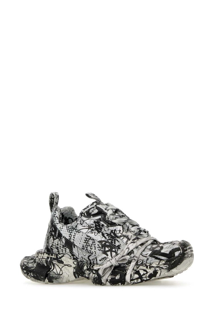 Balenciaga Printed Mesh And Rubber 3Xl Sneakers