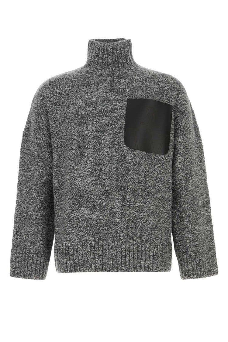 J. W. Anderson Melange Grey Wool Blend Sweater