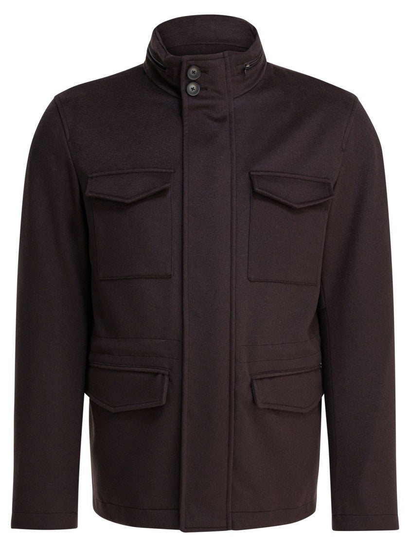 Herno Wool And Cashmere Short Coat