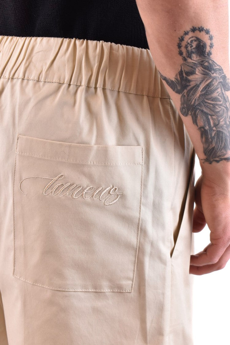 Laneus Light Blue Relaxed Fit Shorts