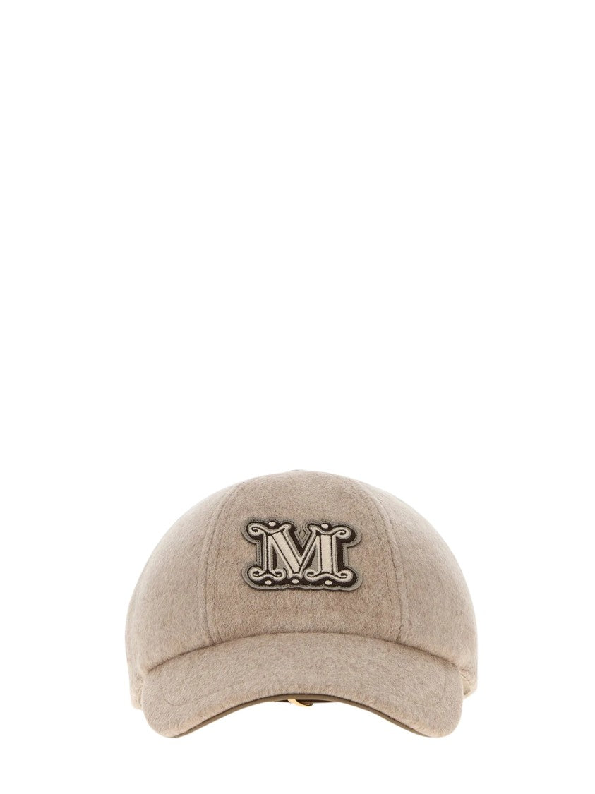 Max Mara Camel Ordine Cashmere Visor Cap
