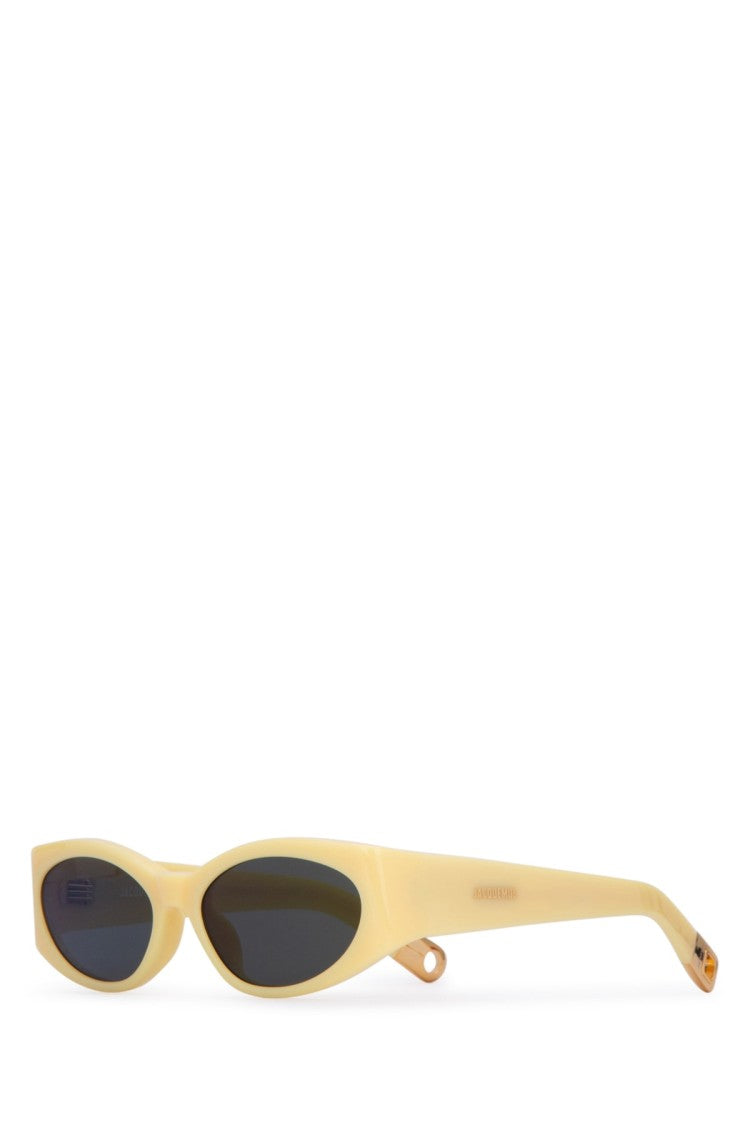 Jacquemus Elongated Cat-Eye Sunglasses With Smooth Acetate Frame