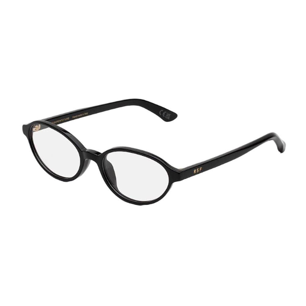 Retrosuperfuture Numero 04 Black Ultra-Thin Oval Eyeglasses