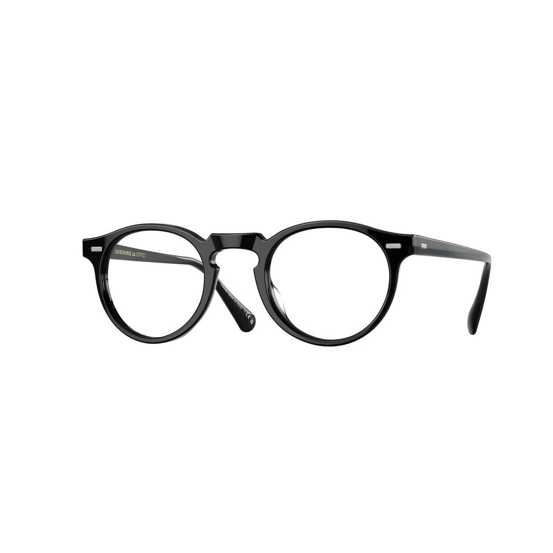 Oliver Peoples 0Ov5186 Glossy Black Acetate Round Frame Eyeglasses
