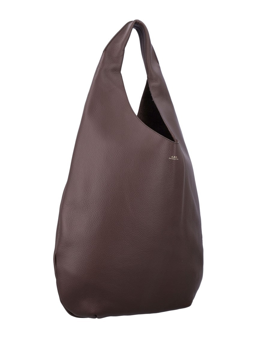 A.P.C. Le Neige Textured Leather Tote Bag