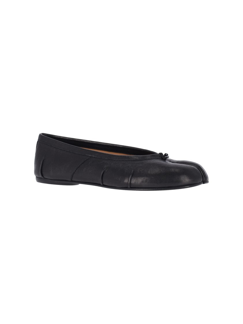 Maison Margiela Black Sheepskin Tabi Flats