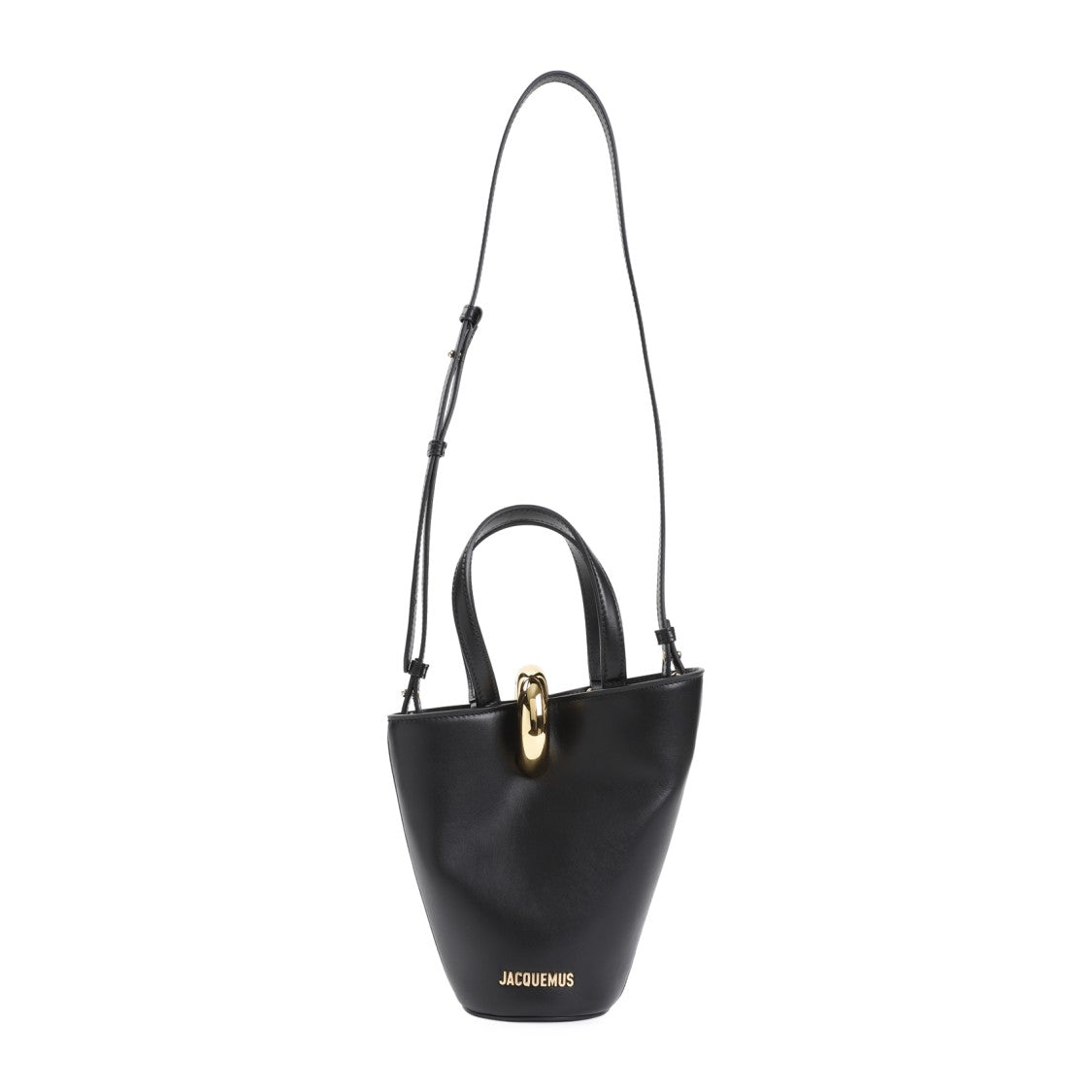 Jacquemus Handbag With Leather Blend And Statement Hardware
