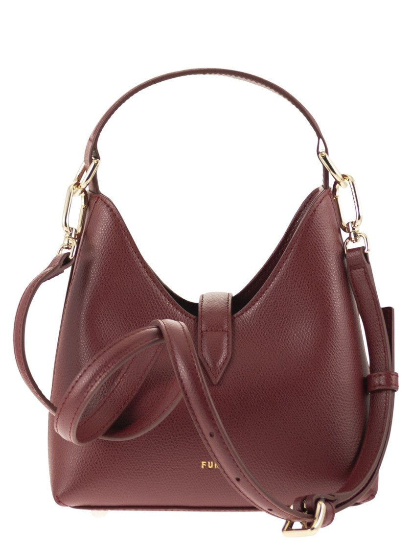 Furla Mini Hobo Bag With Trapezoidal Silhouette