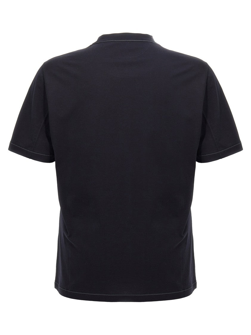 Brunello Cucinelli Logo Embroidery T-Shirt
