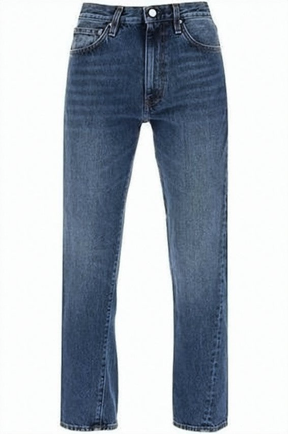 Totême High-Waisted Straight-Leg Denim Pants With Five-Pocket Design