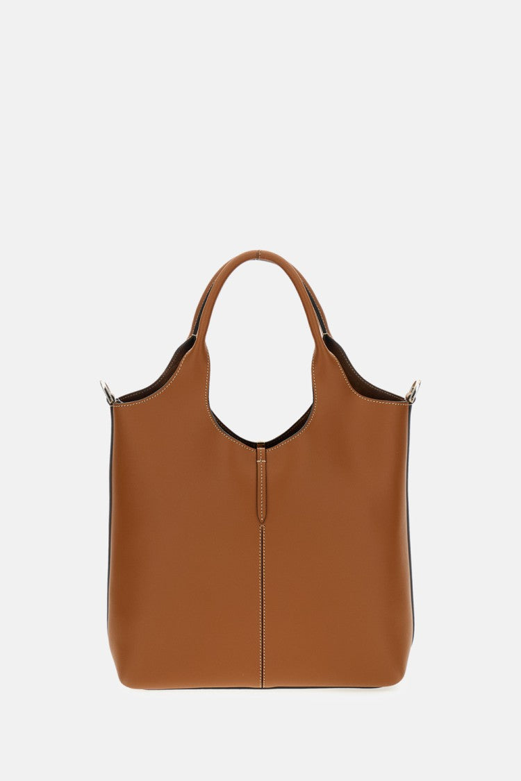 Tod's Structured Brown Shoulder Bag With Minimalist Design