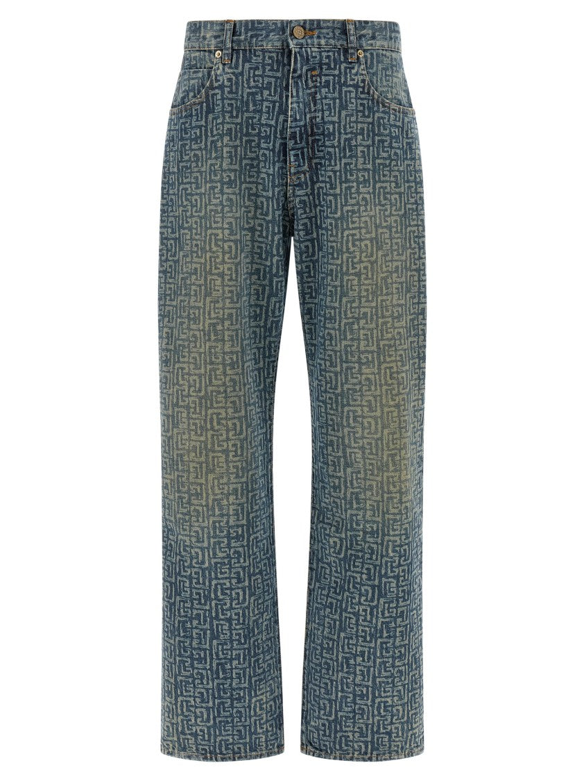 Balmain Stonewashed Denim Jeans