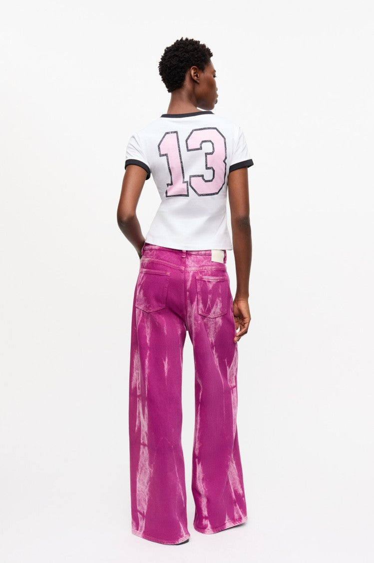 Ganni Overdyed Purple Heavy Denim Marri Jeans