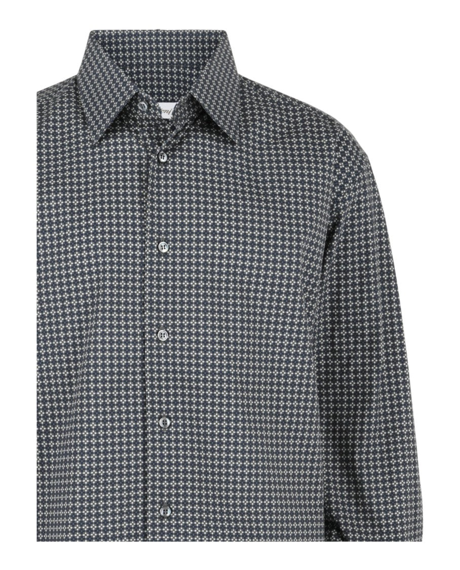 Brioni Geo Print Button-Up Shirt