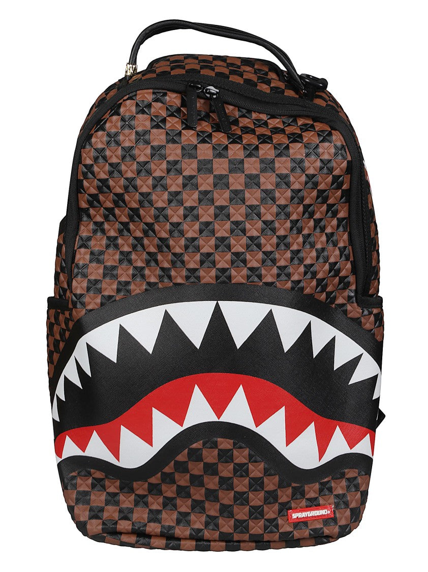 Sprayground Sharks In Paris Pyramid Pattern Pvc Backpack