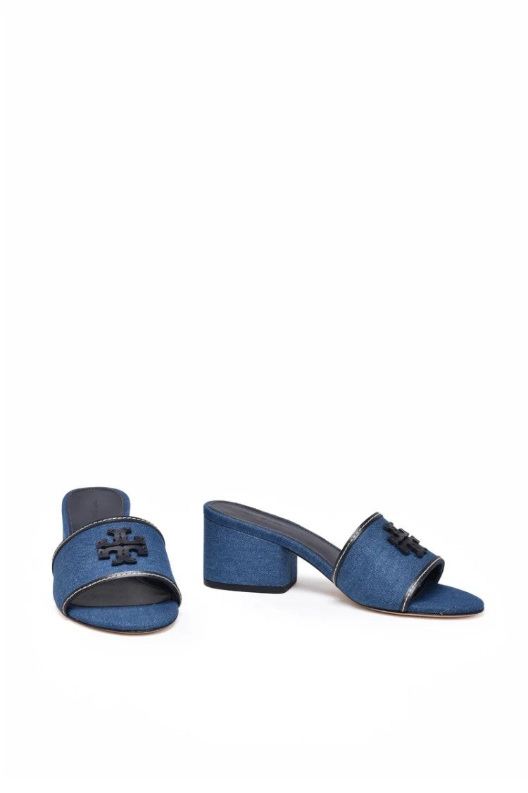 Tory Burch Denim Mules Sandals - Denim