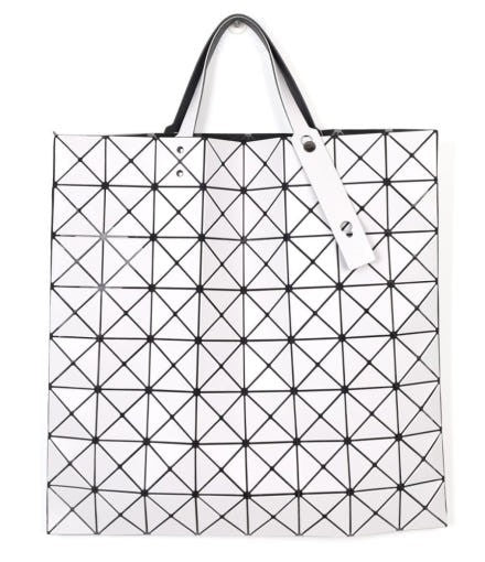 Baobao Geometric Tote Bag With Angular Design And Glossy Finish