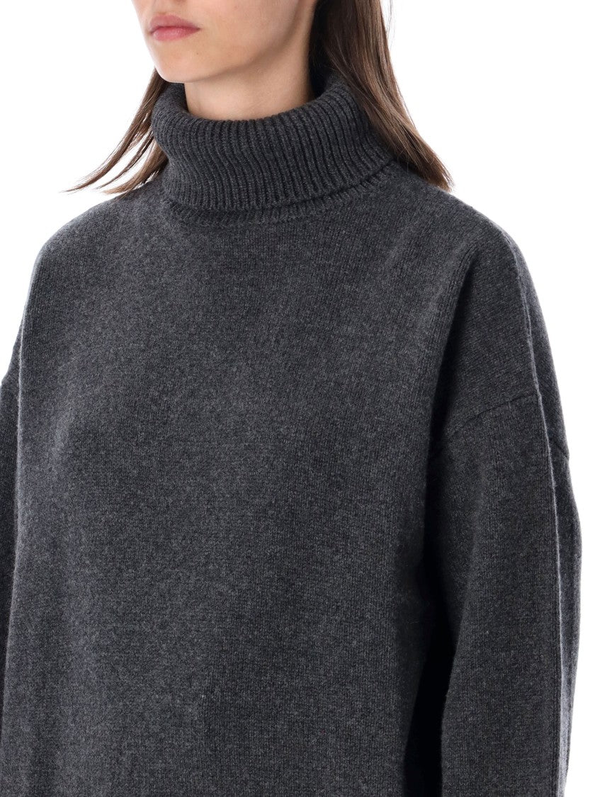 Sessùn Niko High-Neck Dropped Shoulder Sweater