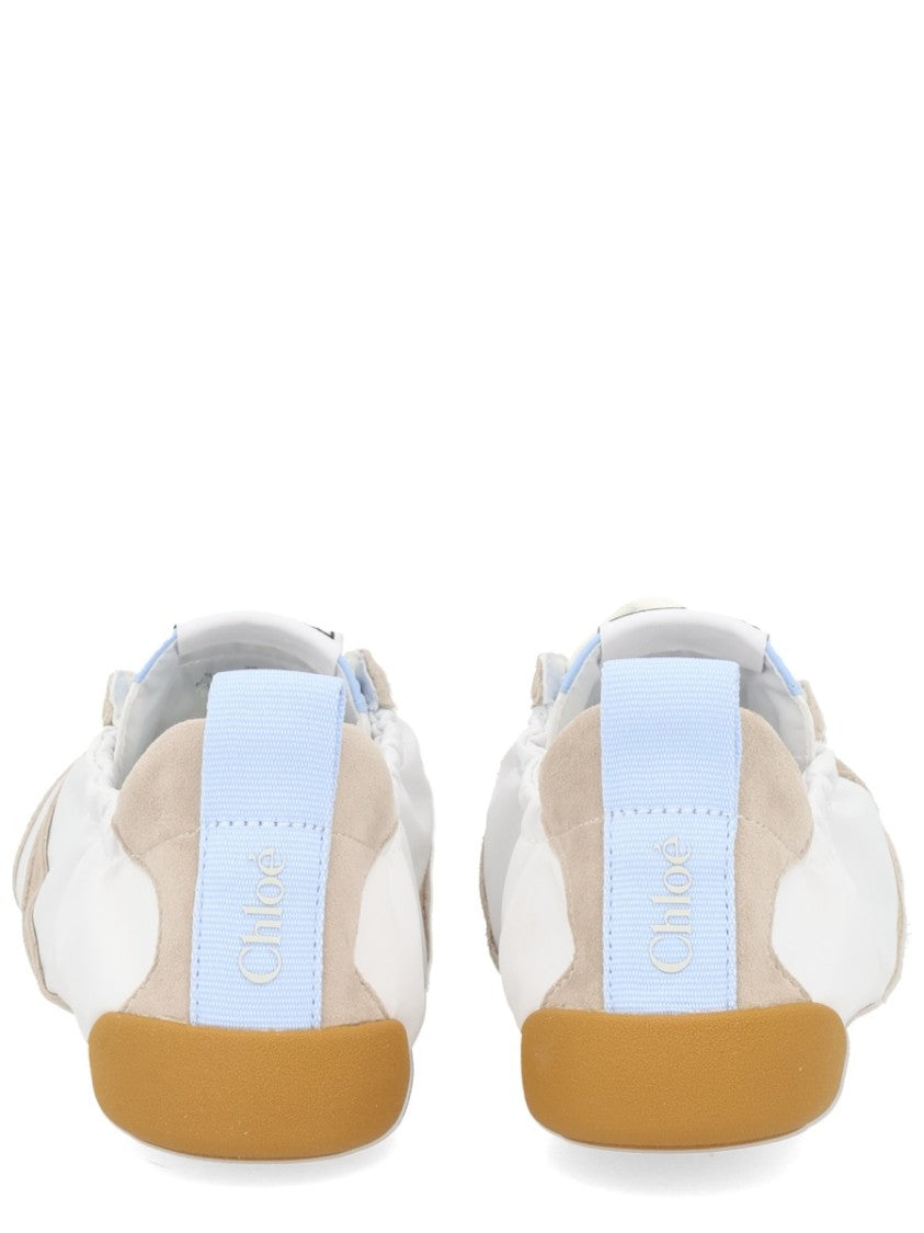 Chloé Kick Accented Low-Profile Nylon Sneakers
