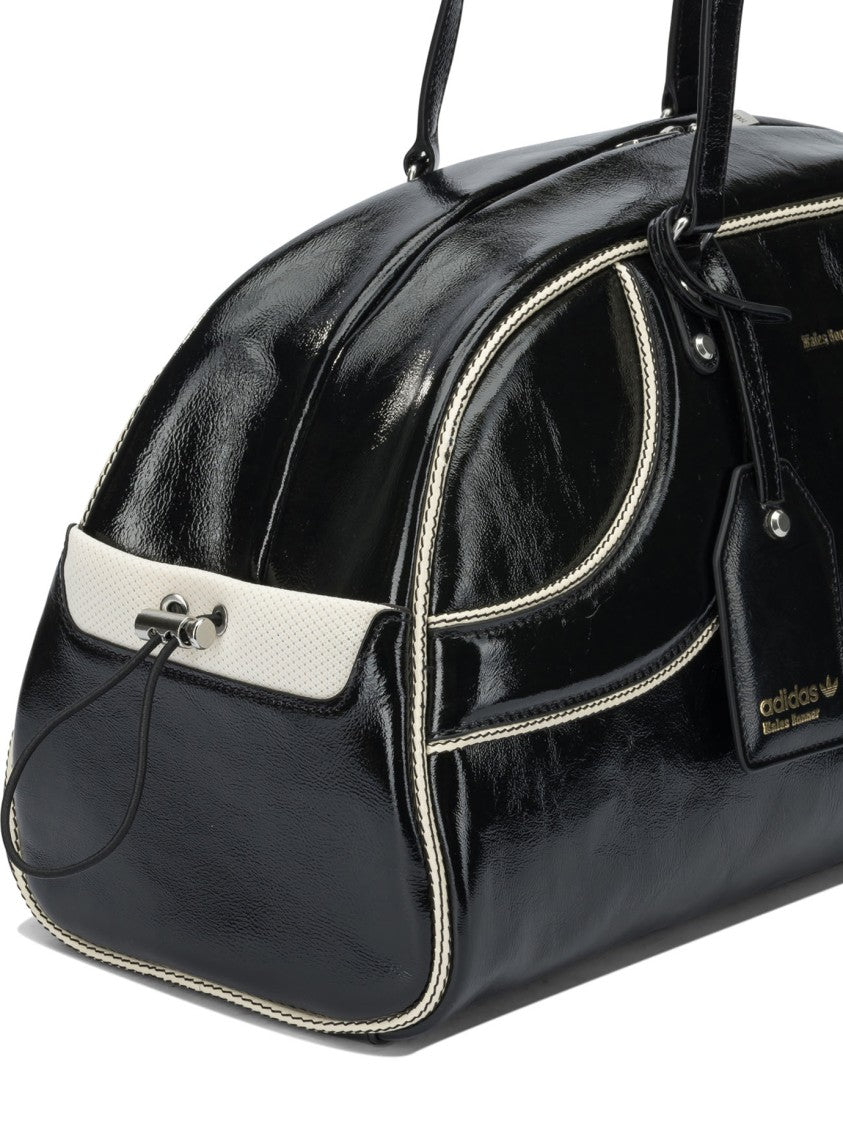 Adidas Originals Compact Sport Bag With Glossy Finish And Structured Design