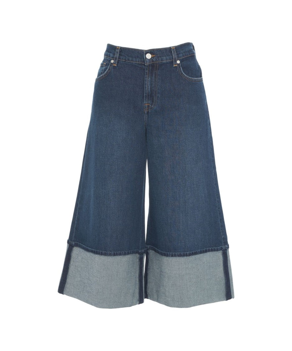 7 For All Mankind Wide-Leg Culotte Jeans