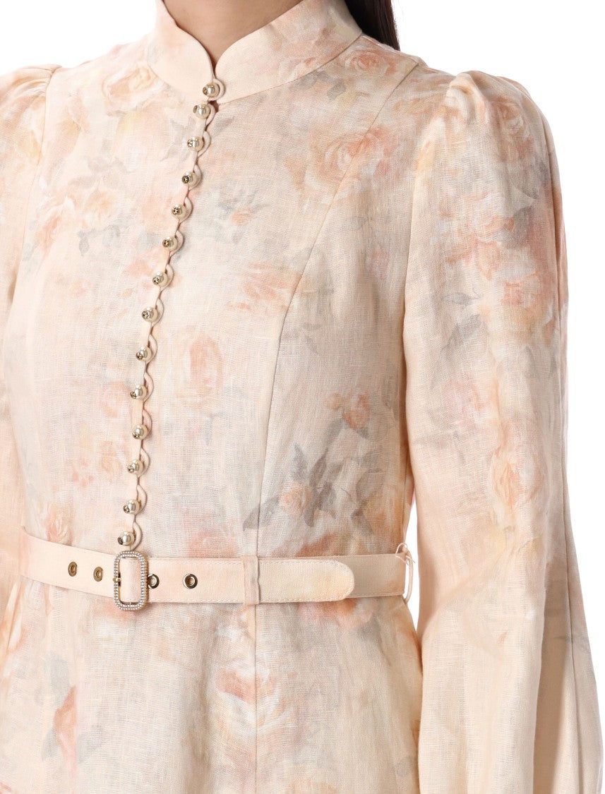 Zimmermann Crush Buttoned Midi Dress
