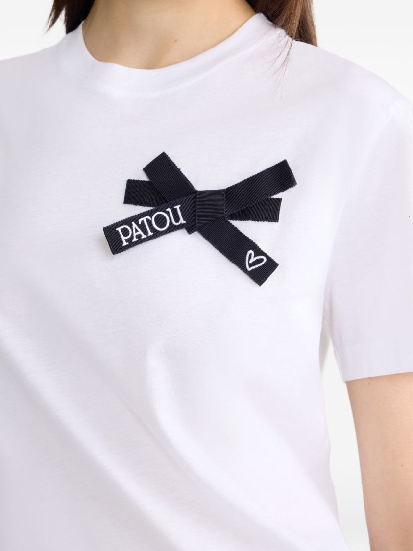 Patou Short-Sleeved Silk And Nylon Top