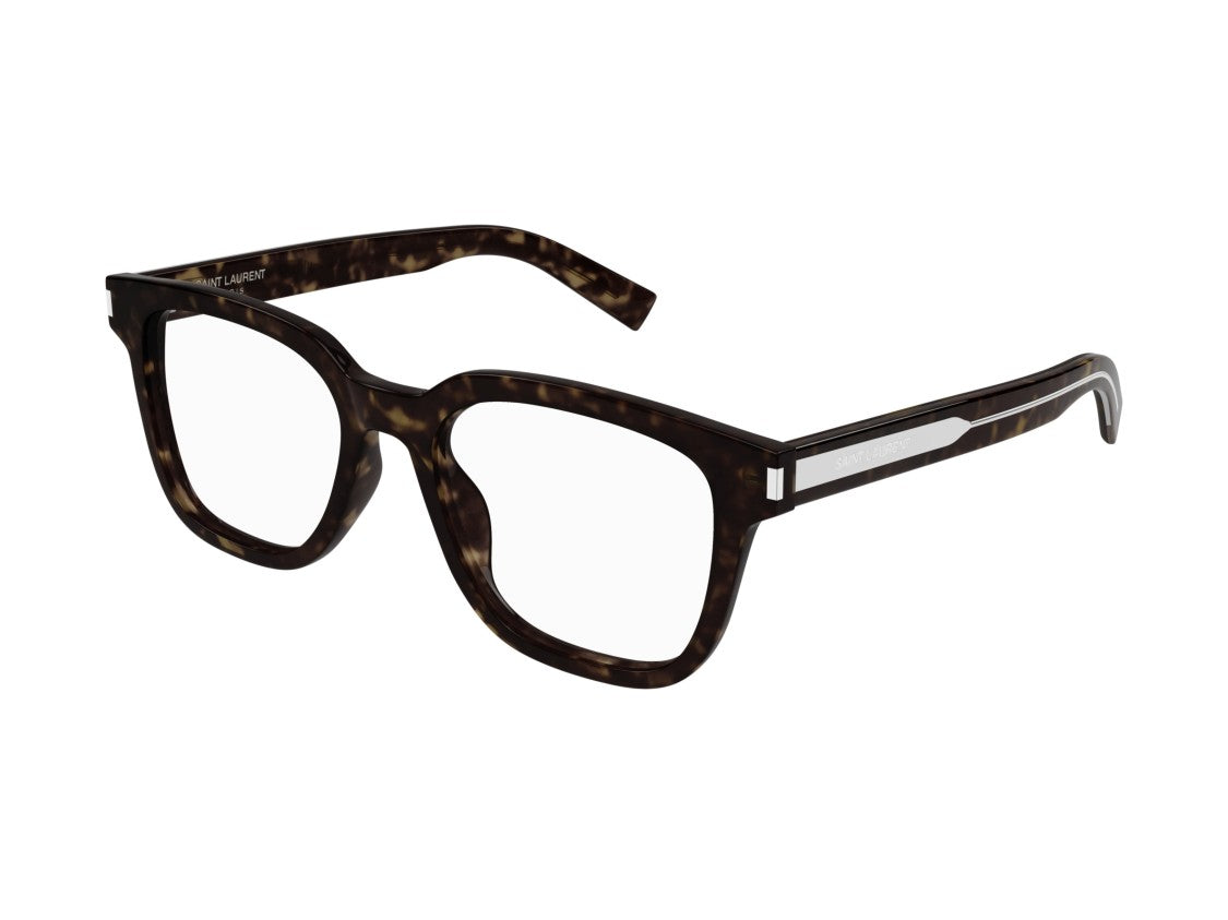 Saint Laurent Sl 711 Opt Metallic Tortoiseshell Oversized Square Sunglasses