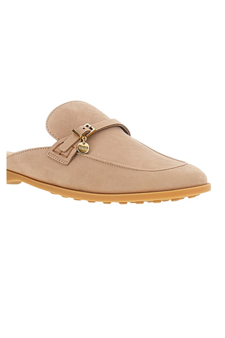 Tod's Antique Pink Tod’S Gommini Nubuck Mules