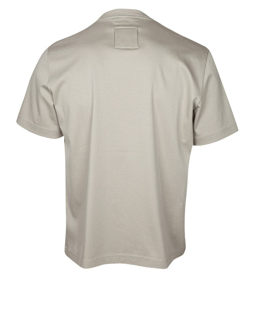 Lanvin Denim T-Shirt With Embroidered Logo