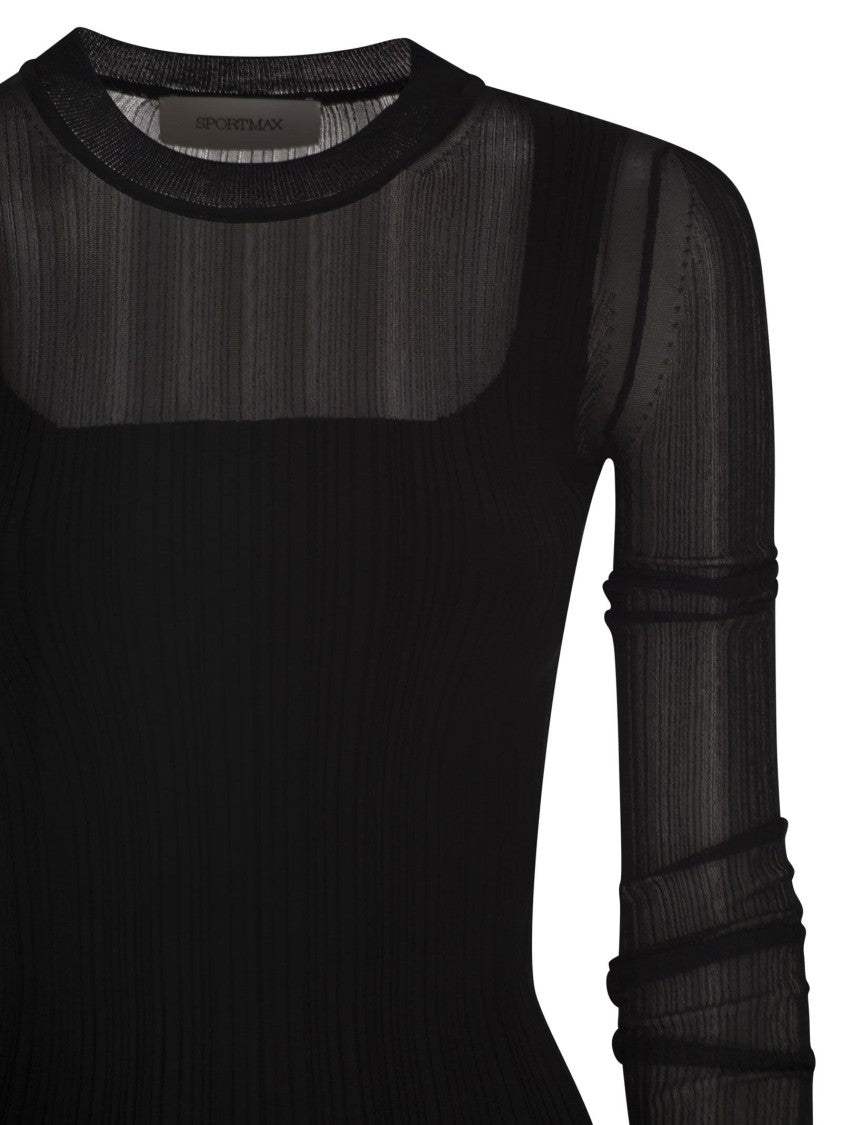 Sportmax Spxbuono - Trompe L'oeil Viscose Jumper