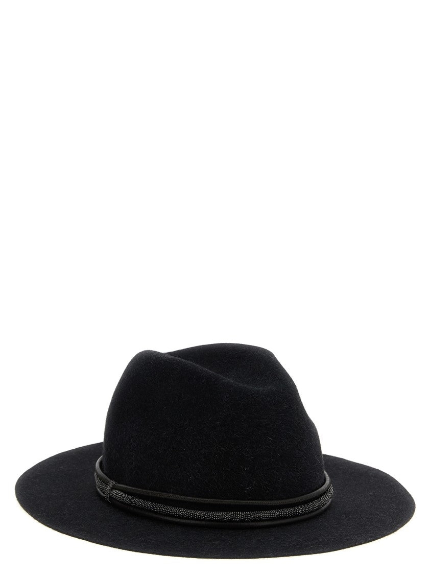 Brunello Cucinelli Jewel Leather Hat