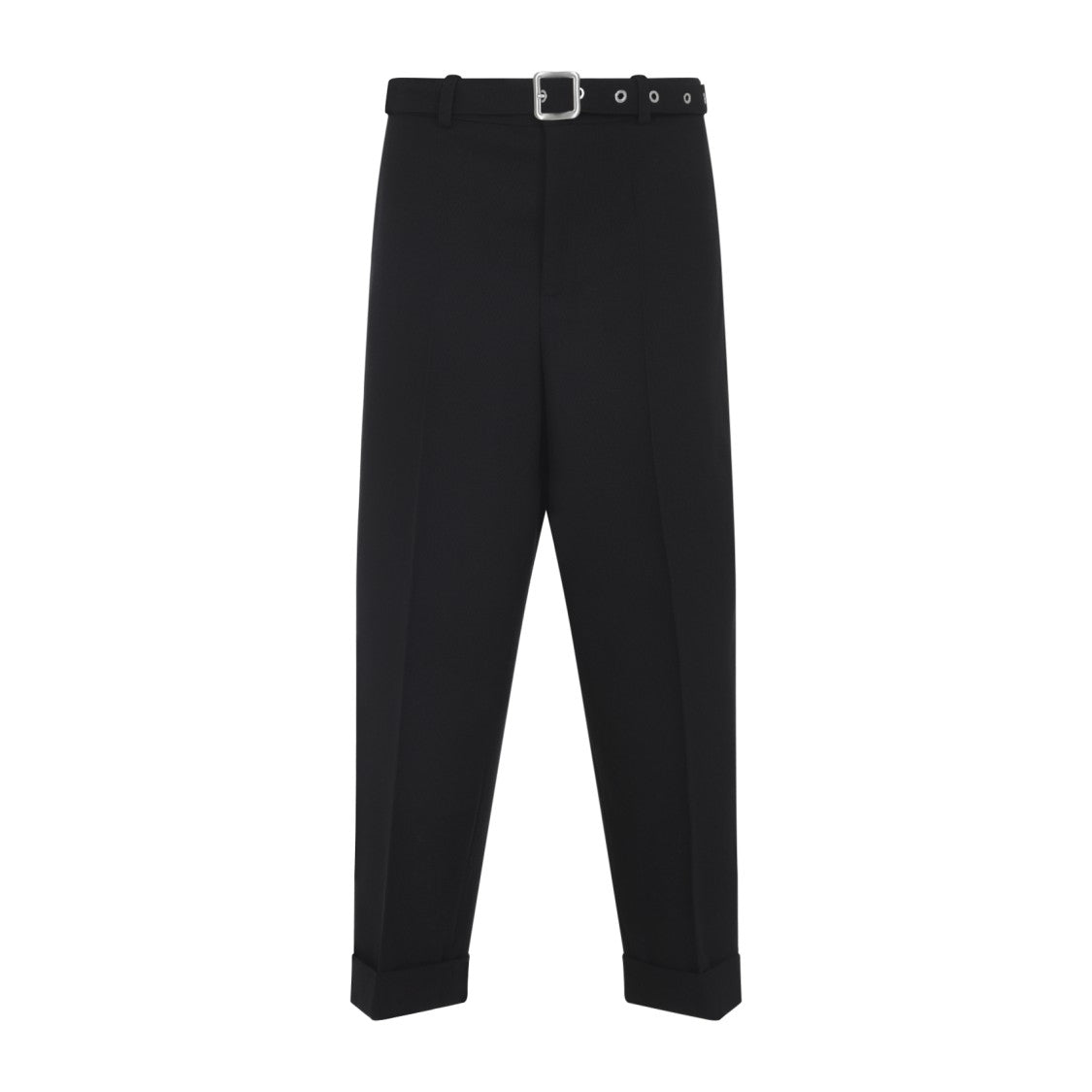 Jil Sander Tailored Straight-Leg Trousers With Cuffed Hem