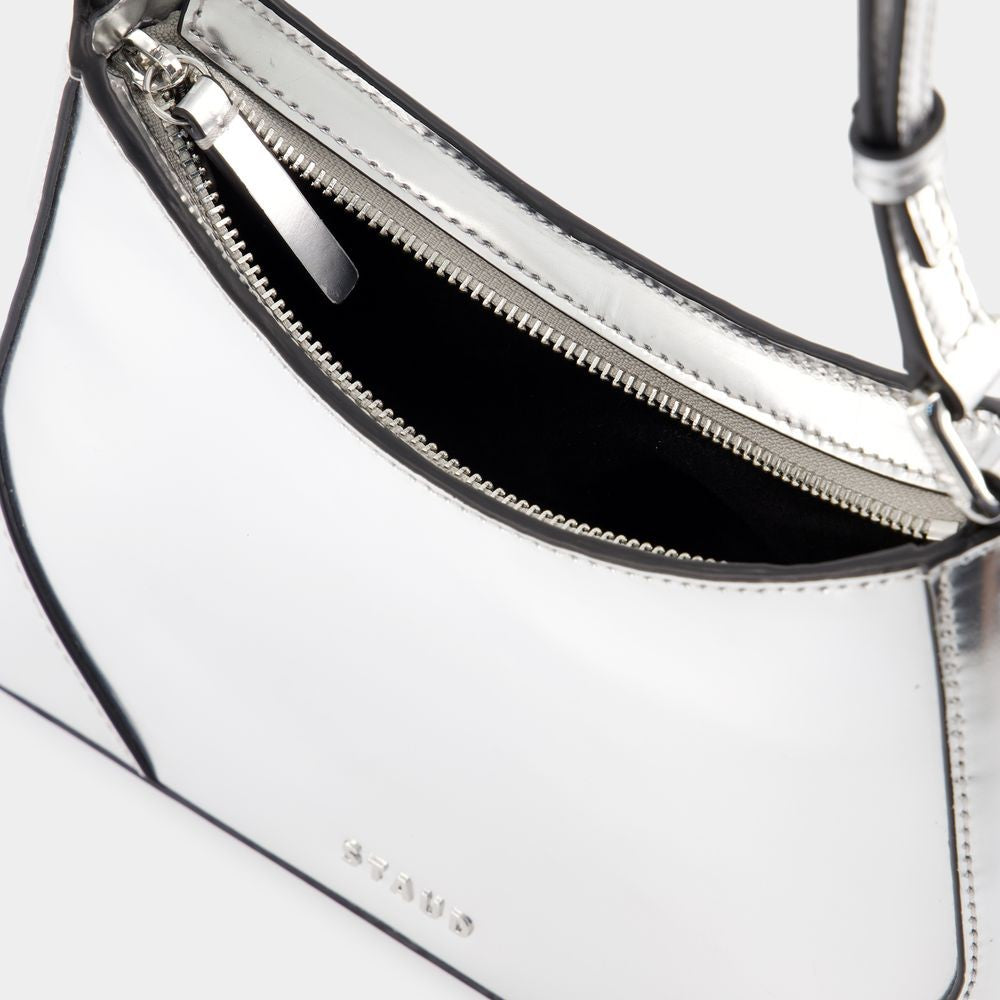 Staud Linda Shoulder Bag - Leather - Silver