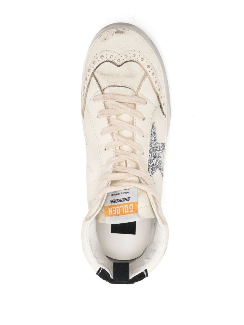 Golden Goose Mid-Top Sneakers With Silk