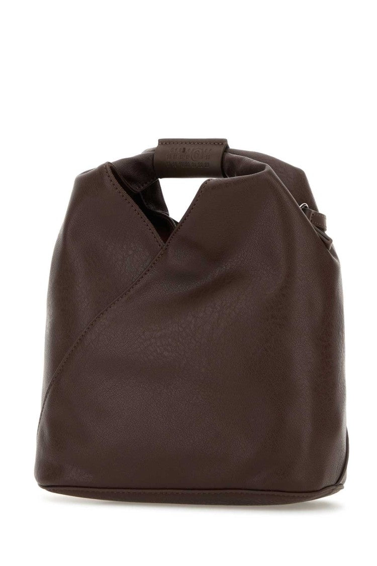Mm6 By Maison Margiela Chocolate Synthetic Leather Japanese Handbag