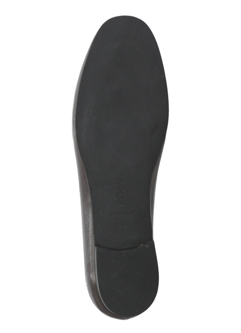 Poeve Brown Reese Leather Flats