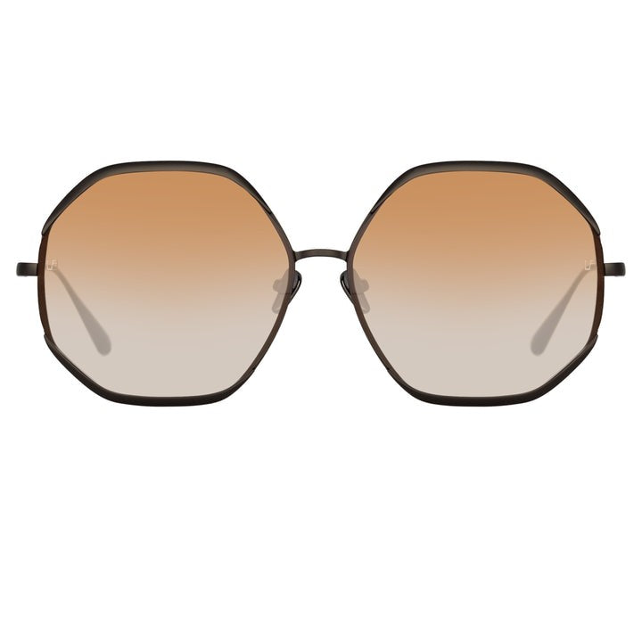 Linda Farrow Camila Hexagon Sunglasses In N