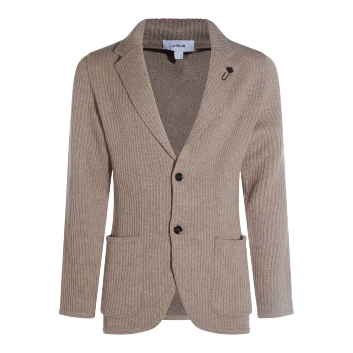 Lardini Ribbed Knit Sweater Jacket